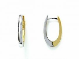 Par de Brincos em ouro branco e amarelo 18K-750 - Cod. 02-0817-4-992