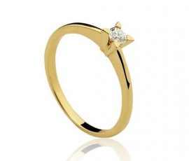 Anel-Solitário-em-ouro-amarelo-18K-750-1-Diamante-de-15pts-Cod.08-0027-2-015