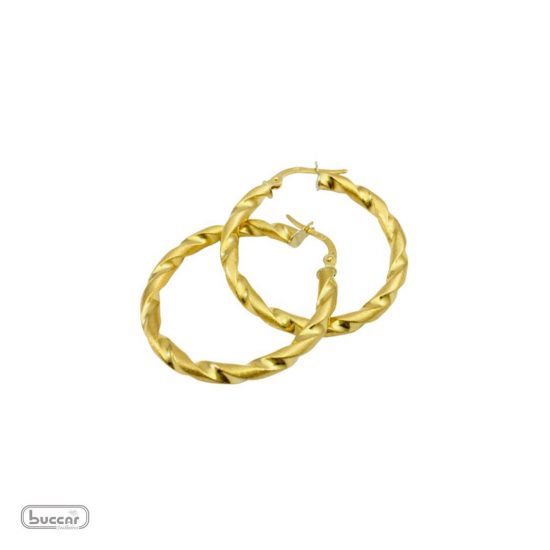 Brincos argola em ouro 18k